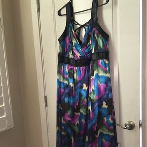 Torrid watercolor dress